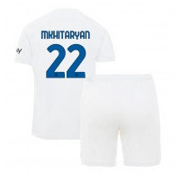 Inter Milan Henrikh Mkhitaryan #22 Vieras Peliasu Lasten 2023-24 Lyhythihainen (+ Lyhyet housut)